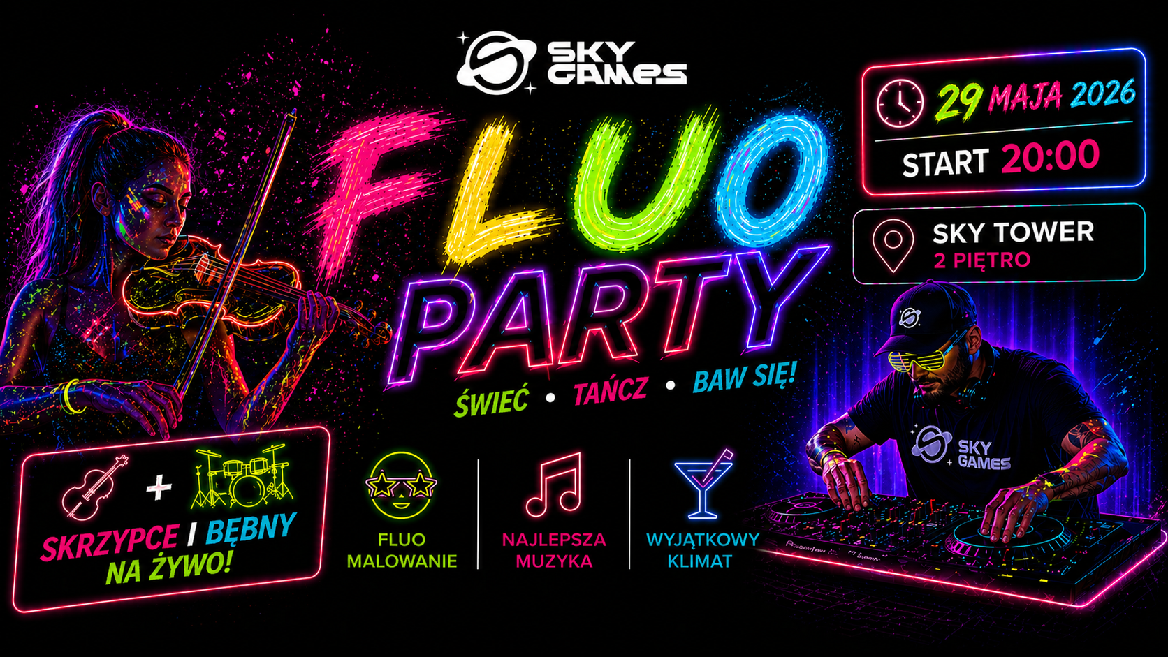 Fluo Party Sky Games