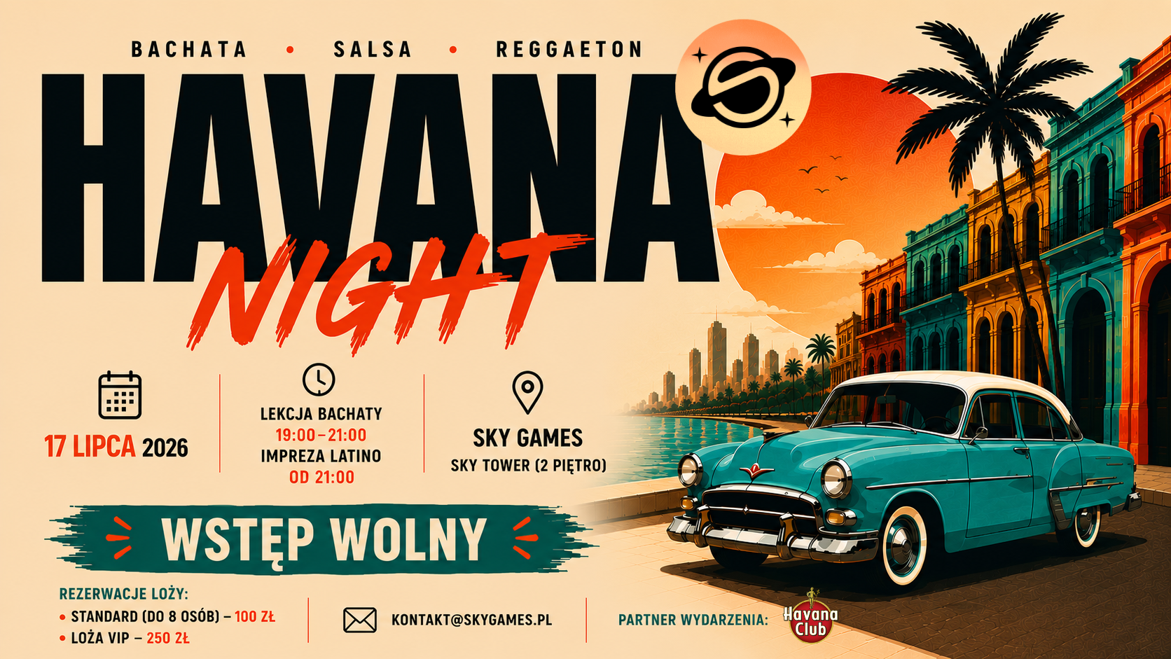 Havana Night w Sky Games